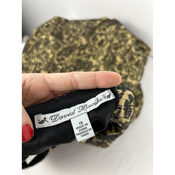 Vintage Fairy Steampunk Skirt David Brooks Size 12 Western Tier Paisley Women's - Picture 7 of 10